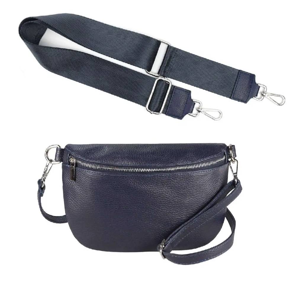 Made in Italy OBC DAMEN SET Gürteltasche + Schultergurt LEDER Crossbody Hüfttasche Bauchtasche Umhängetasche Brusttasche CrossOver Bodybag Schultertasche Handytasche Geldtasche Tasche Kosmetiktasche Riesige Rabatte