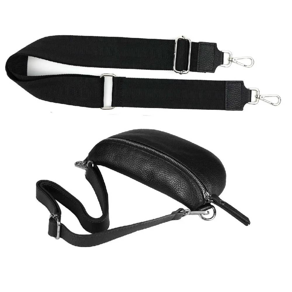 Made in Italy OBC DAMEN SET Gürteltasche + Schultergurt LEDER Crossbody Hüfttasche Bauchtasche Umhängetasche Brusttasche CrossOver Bodybag Schultertasche Handytasche Geldtasche Tasche Kosmetiktasche Riesige Rabatte