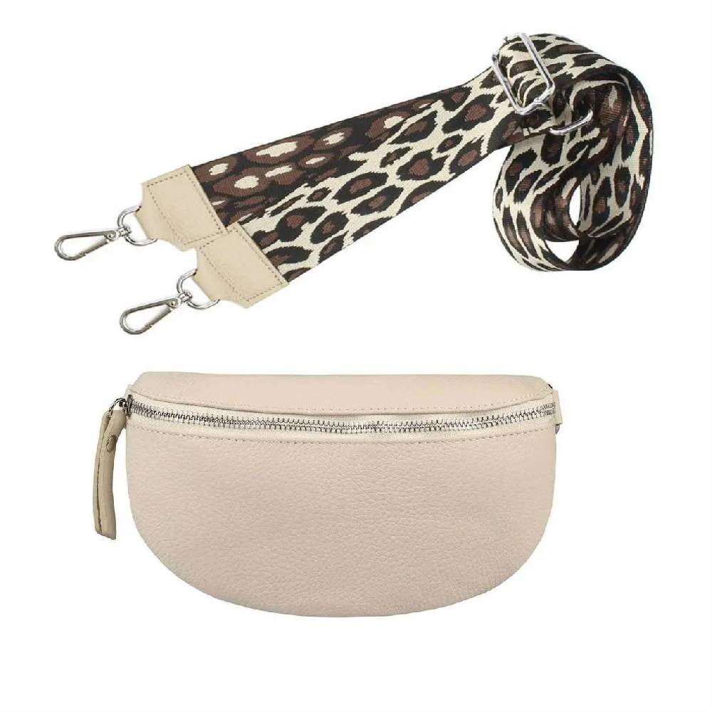 Made in Italy OBC DAMEN SET Gürteltasche + Schultergurt LEDER Crossbody Hüfttasche Bauchtasche Umhängetasche Brusttasche CrossOver Bodybag Schultertasche Handytasche Geldtasche Tasche Kosmetiktasche 50% Rabatt mit kostenlosem Versand