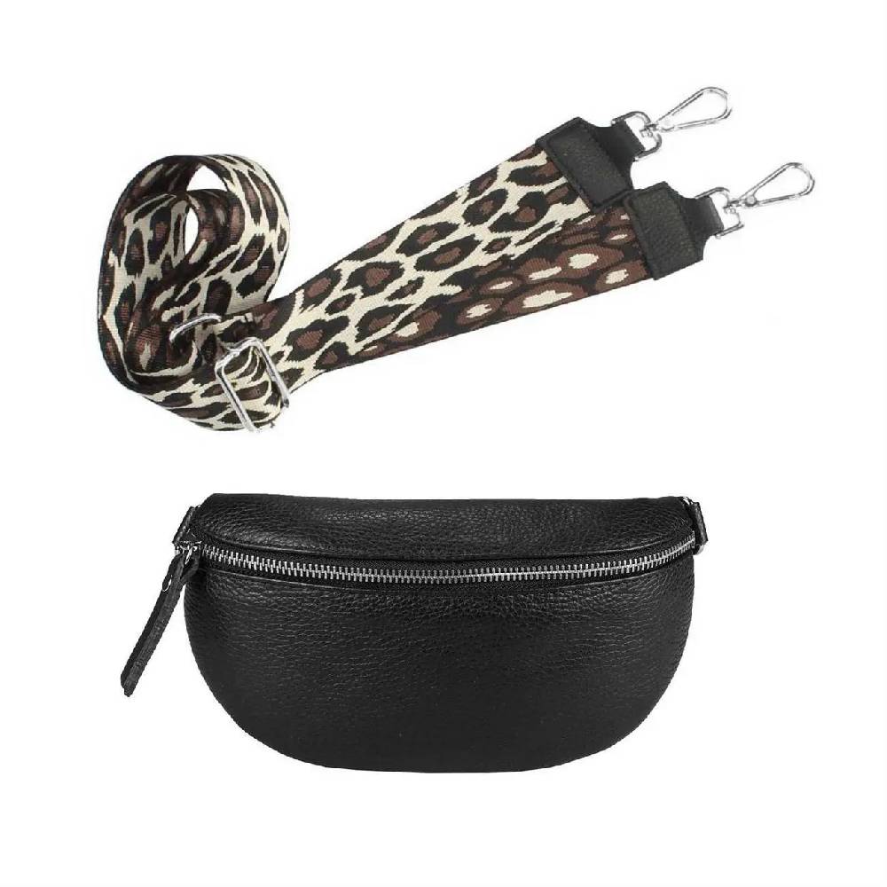 Made in Italy OBC DAMEN SET Gürteltasche + Schultergurt LEDER Crossbody Hüfttasche Bauchtasche Umhängetasche Brusttasche CrossOver Bodybag Schultertasche Handytasche Geldtasche Tasche Kosmetiktasche 50% Rabatt mit kostenlosem Versand