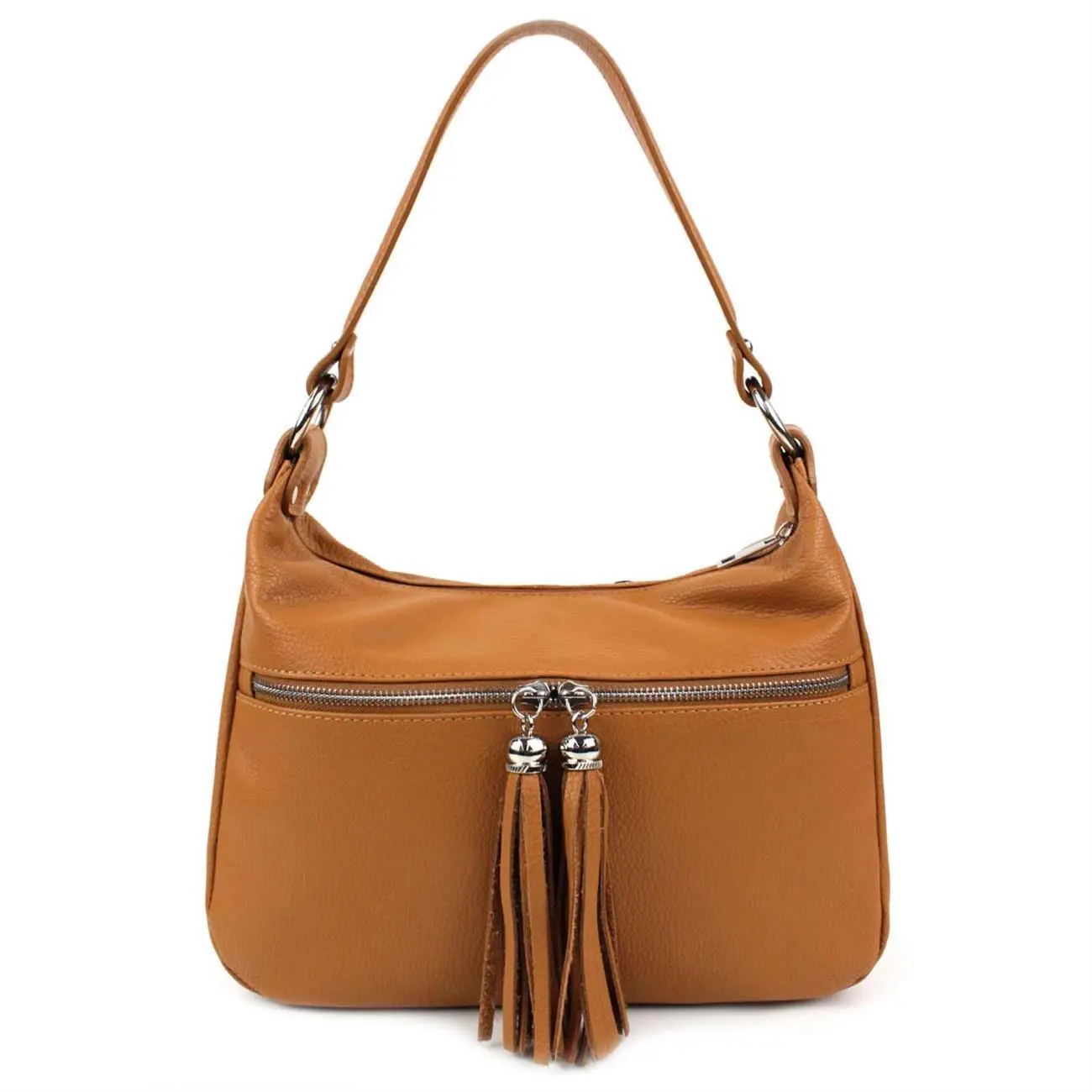 OBC Made in Italy DAMEN LEDER TASCHE Shopper Schultertasche Handtasche Umhängetasche Hobo Bag Umhängetasche Ledertasche Cross-Over Fabrikladen