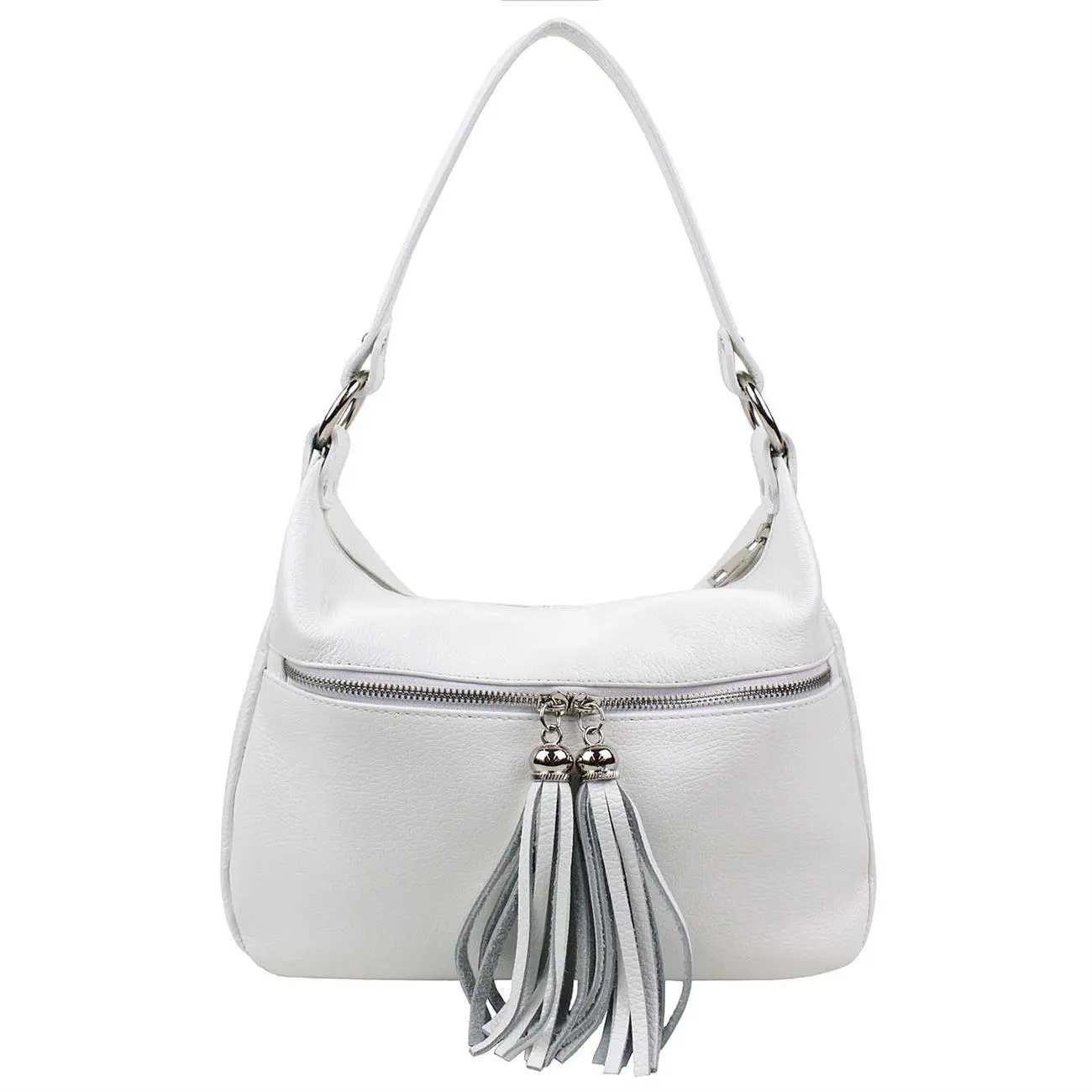 OBC Made in Italy DAMEN LEDER TASCHE Shopper Schultertasche Handtasche Umhängetasche Hobo Bag Umhängetasche Ledertasche Cross-Over Fabrikladen