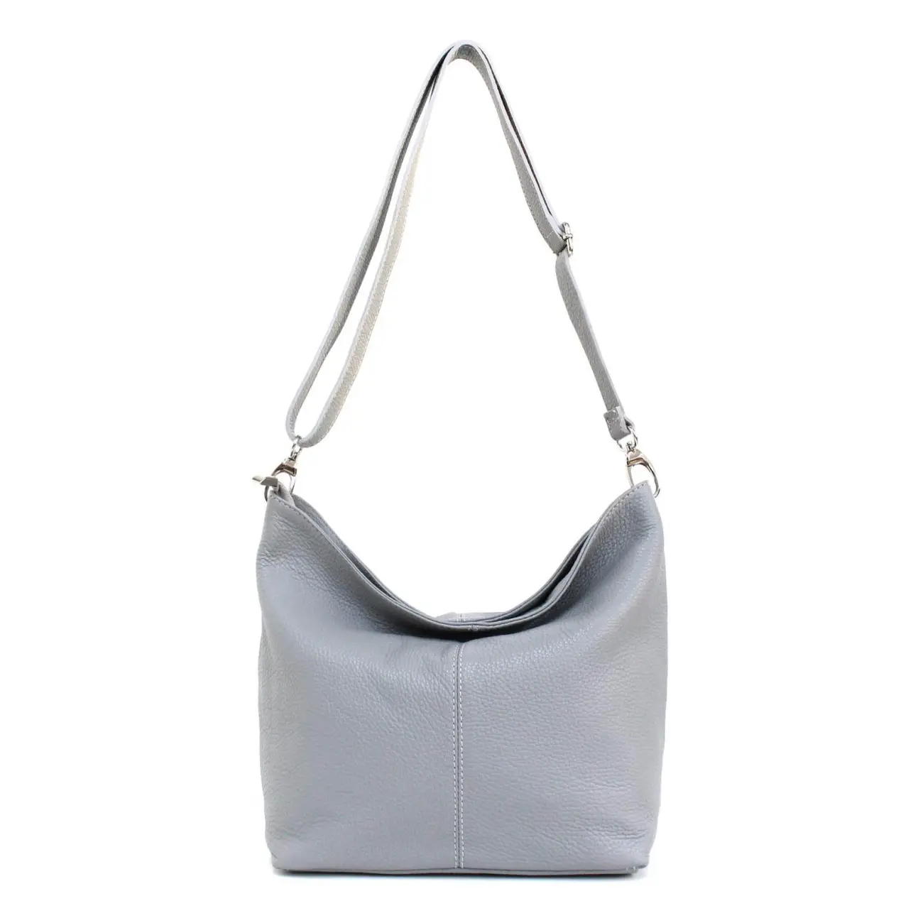 MADE in ITALY Damen LEDER TASCHE Umhängetasche Shopper Cross Over Body Bag Handtasche Ledertasche Schultertasche Hobo Bag Speichern exportieren
