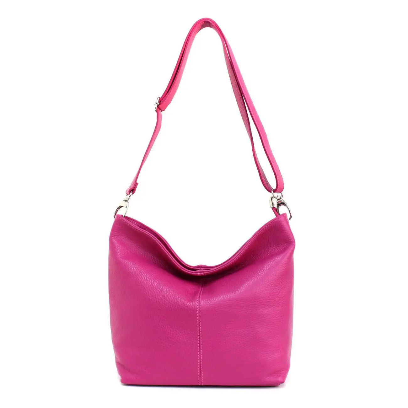 MADE in ITALY Damen LEDER TASCHE Umhängetasche Shopper Cross Over Body Bag Handtasche Ledertasche Schultertasche Hobo Bag Speichern exportieren