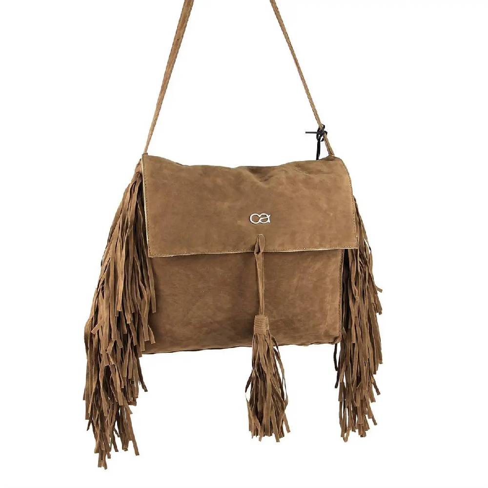 ital-design Fransen Damentasche Schultertasche Umhängetasche Tasche Beutel Beuteltasche Trend-Bags PU Wildleder Rabatte dieses Monats