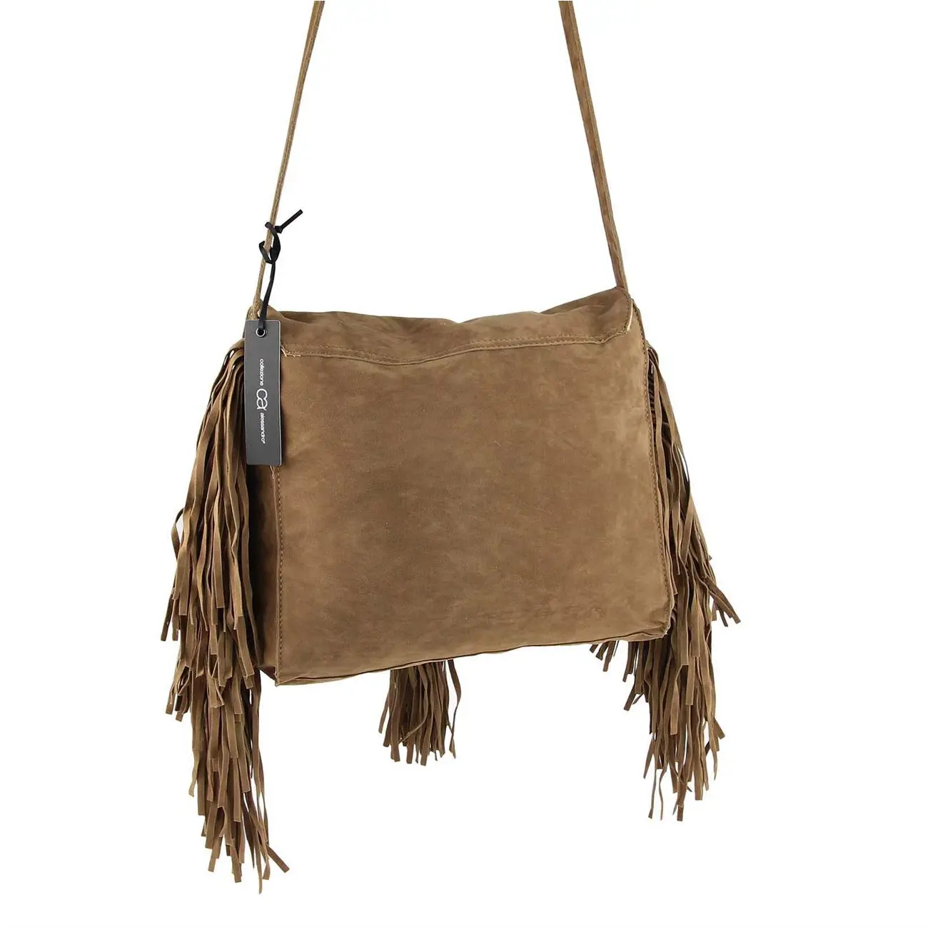 ital-design Fransen Damentasche Schultertasche Umhängetasche Tasche Beutel Beuteltasche Trend-Bags PU Wildleder Rabatte dieses Monats