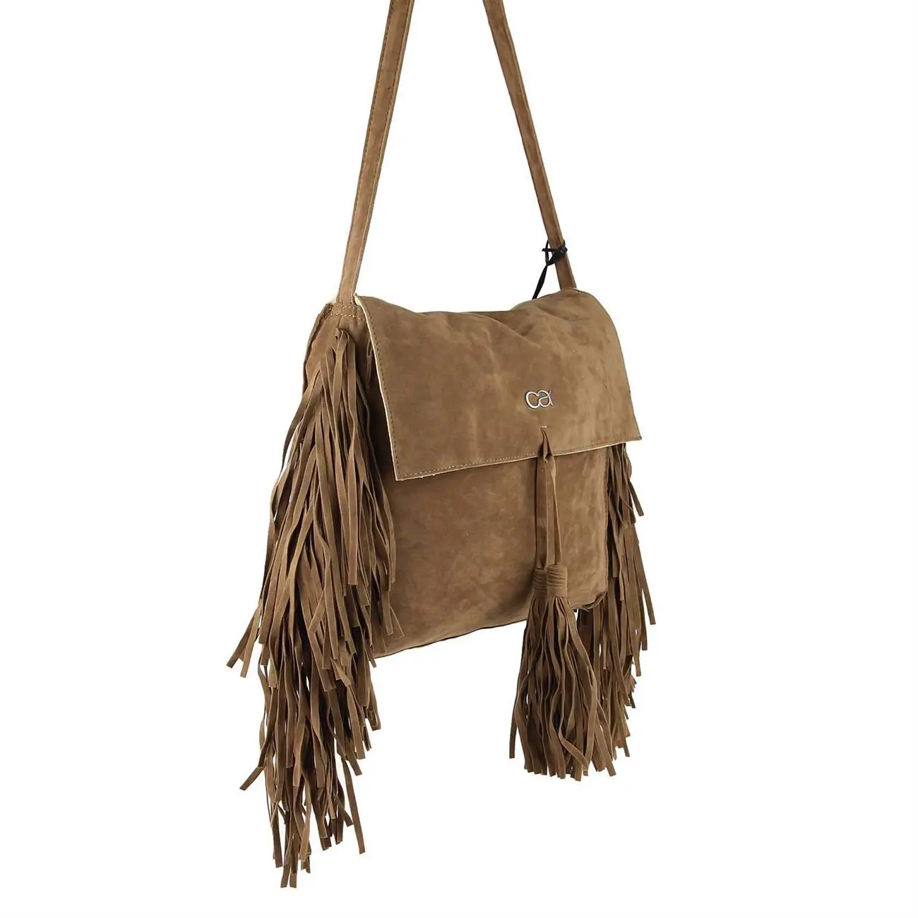 ital-design Fransen Damentasche Schultertasche Umhängetasche Tasche Beutel Beuteltasche Trend-Bags PU Wildleder Rabatte dieses Monats