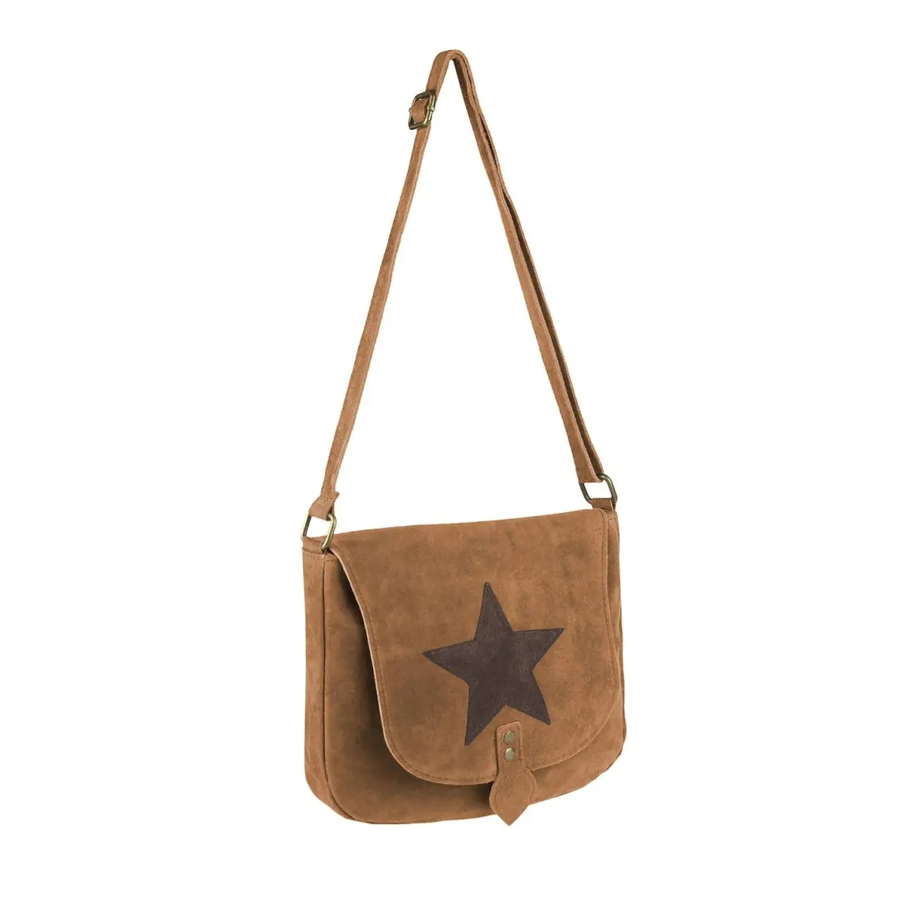 ital-design Stern Tasche Wildleder Schultertasche Damentasche Henkeltasche Ledertasche 2025