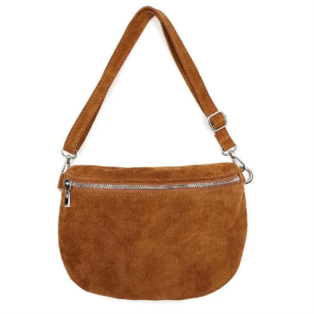 Made in Italy Damen Leder Tasche Brusttasche Gürteltasche Crossbody Hüfttasche Bauchtasche Umhängetasche Wildleder Crossover Schultertasche Handytasche Bodybag Online