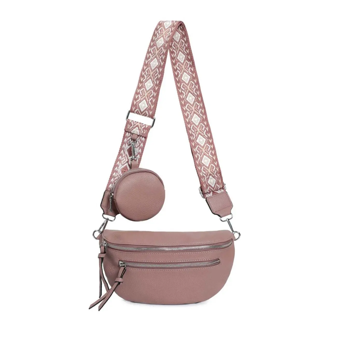 Damen Brusttasche Crossbody Tasche Umhängetasche Hüfttasche Cross-Over Bodybag Schultertasche Bauchtasche Handytasche Kunstleder Hotsell