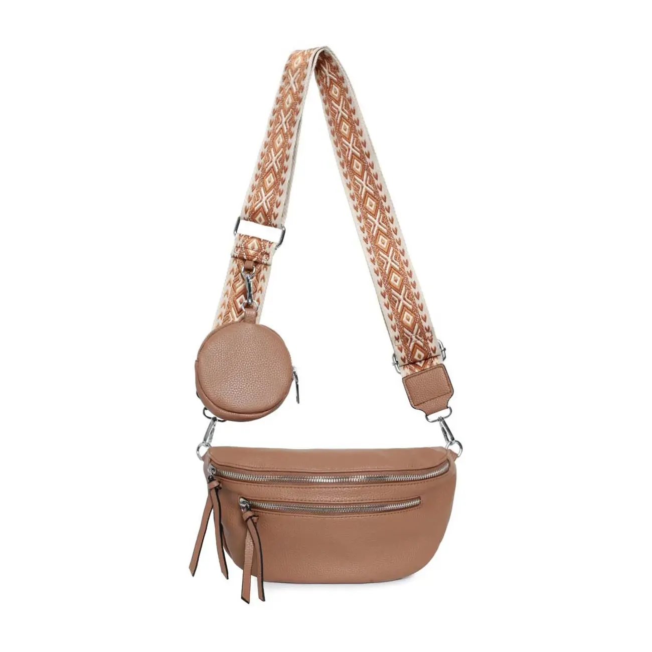 Damen Brusttasche Crossbody Tasche Umhängetasche Hüfttasche Cross-Over Bodybag Schultertasche Bauchtasche Handytasche Kunstleder Hotsell