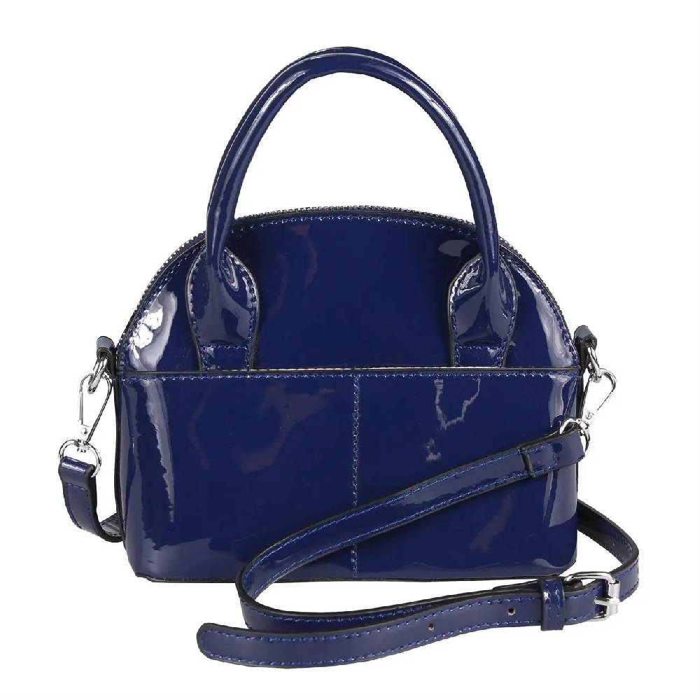 DAMEN MINI TASCHE Schultertasche Umhängetasche Crossbody Lack Leder Optik Abend im Angebot