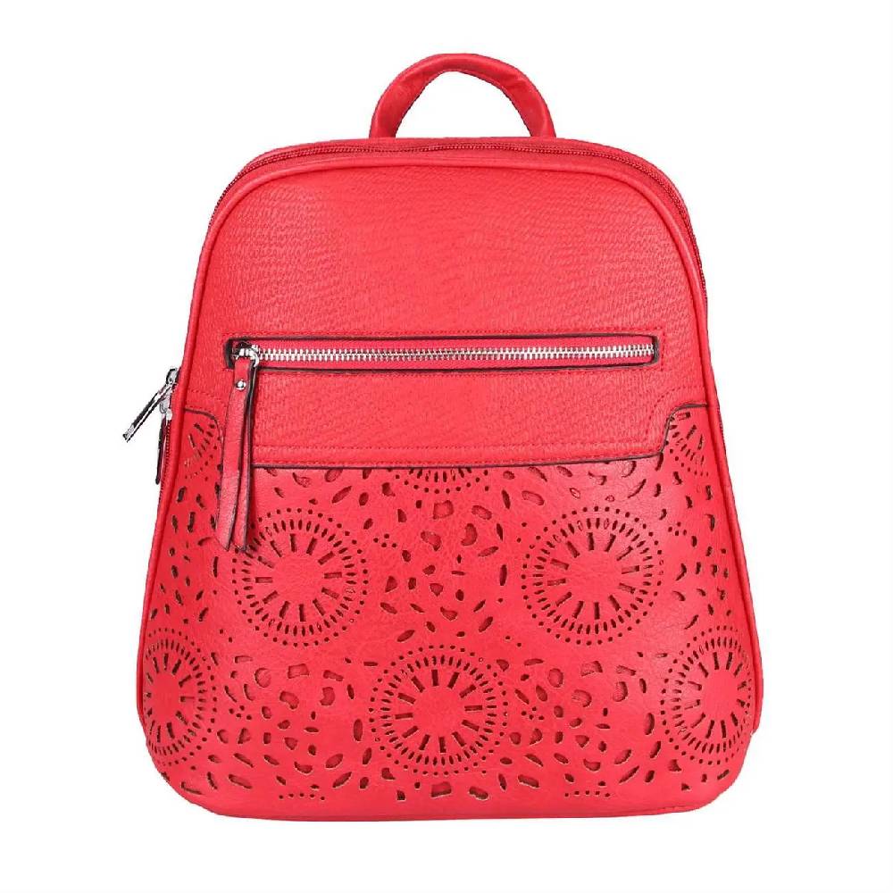 OBC Damen Rucksack Stadtrucksack Backpack Daypack Cityrucksack Leder Optik Tasche Handtasche Shopper Tagesrucksack Crossbag Schultertasche Günstiger Verkauf