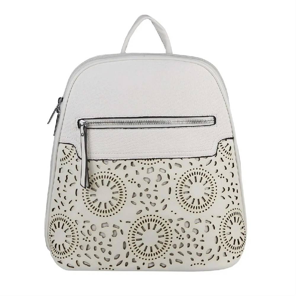 OBC Damen Rucksack Stadtrucksack Backpack Daypack Cityrucksack Leder Optik Tasche Handtasche Shopper Tagesrucksack Crossbag Schultertasche Günstiger Verkauf
