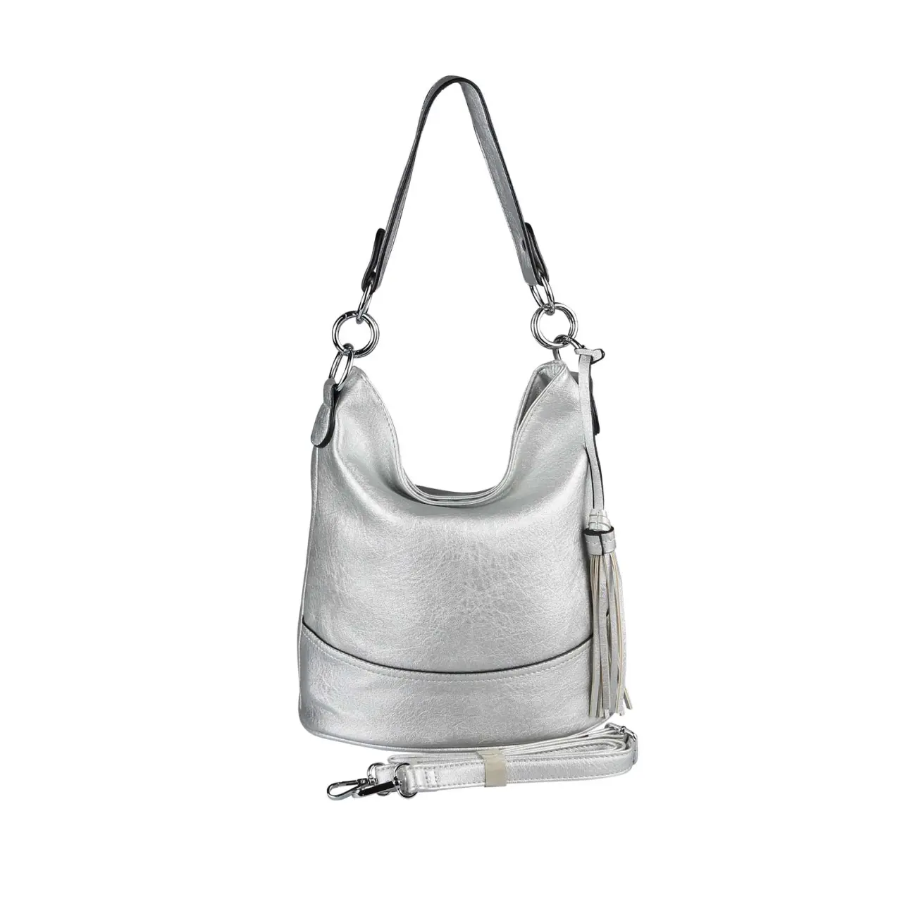 OBC DAMEN TASCHE HOBO-BAG Metallic Shopper Umhängetasche Handtasche Schultertasche Henkeltasche Beuteltasche CrossOver Tote-Bag Fabrikverkauf