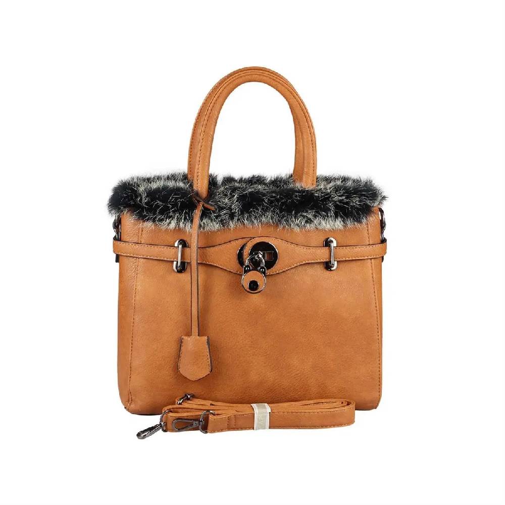 OBC ital-design DAMEN echt PELZ Kaninchenfell HAND-TASCHE Schultertasche Henkeltasche Umhängetasche Businesstasche Shopper Workbag Limitierter Zeitrabatt