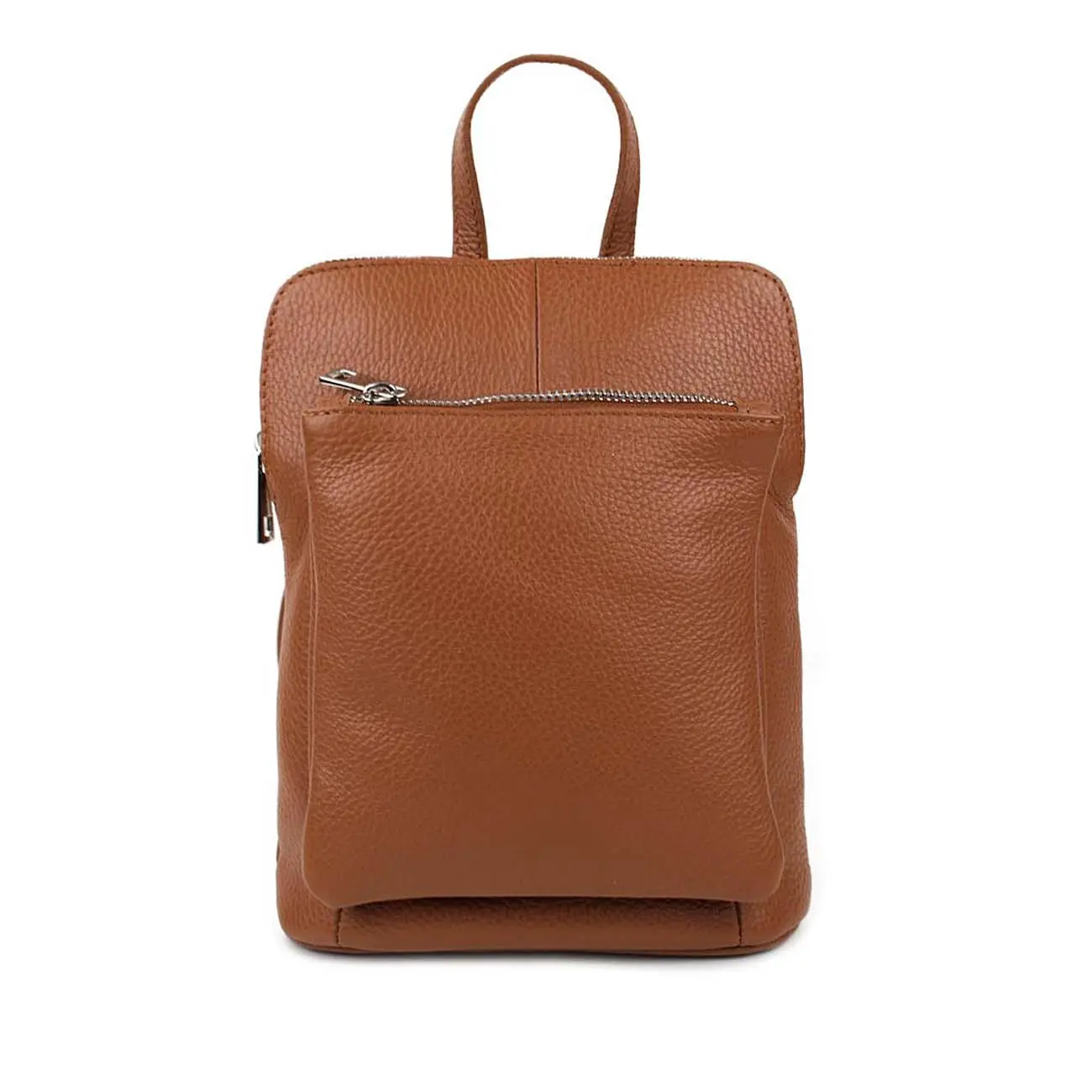 OBC Made in Italy Damen echt Leder Rucksack Bodybag Lederrucksack Tasche Schultertasche Ledertasche Crossbody Cross-Over Fabrik Onlineshop