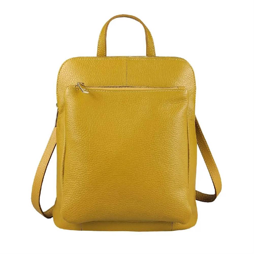 OBC Made in Italy Damen echt Leder Rucksack Bodybag Lederrucksack Tasche Schultertasche Ledertasche Crossbody Cross-Over Fabrik Onlineshop