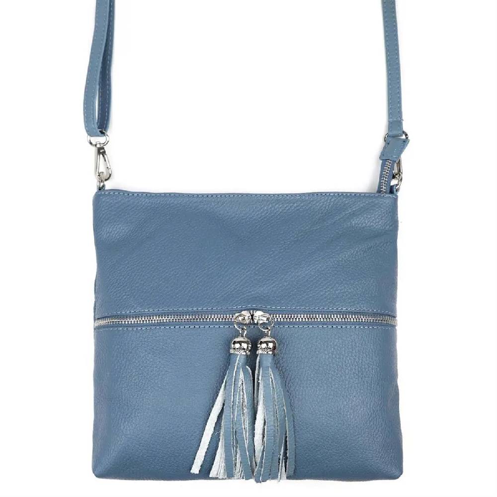 OBC Made in Italy DAMEN LEDER TASCHE Bodybag Schultertasche CrossOver Umhängetasche Handtasche Ledertasche Damentasche Crossbody Fabrikpreis