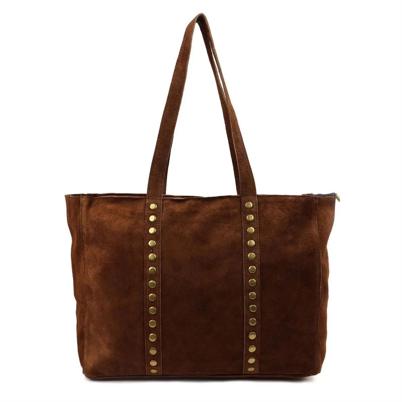 OBC Made in Italy Damen Leder Tasche Handtasche Umhängetasche Reisetasche Shopper Wildleder Schultertasche Tote Bag Ledertasche Henkeltasche Weekender T030 Sonderangebot