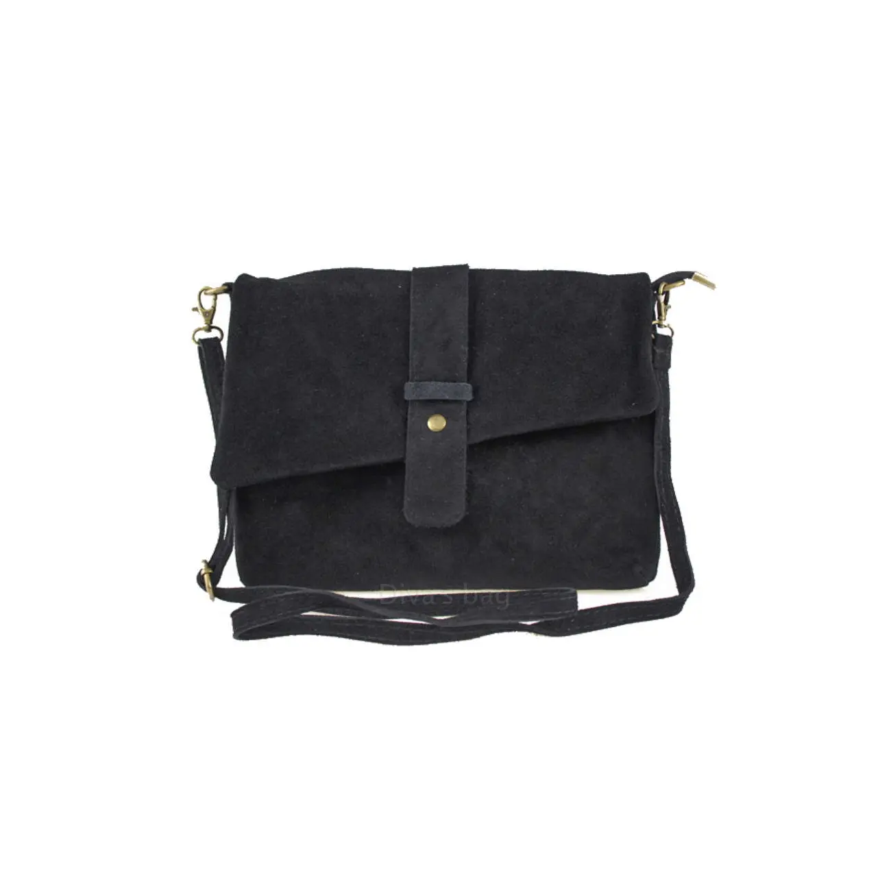 OBC Made in Italy DAMEN LEDER TASCHE Schultertasche Messenger Bag Wildleder Handtasche Umhängetasche Ledertasche Bodybag CrossBody CrossOver Günstig kaufen