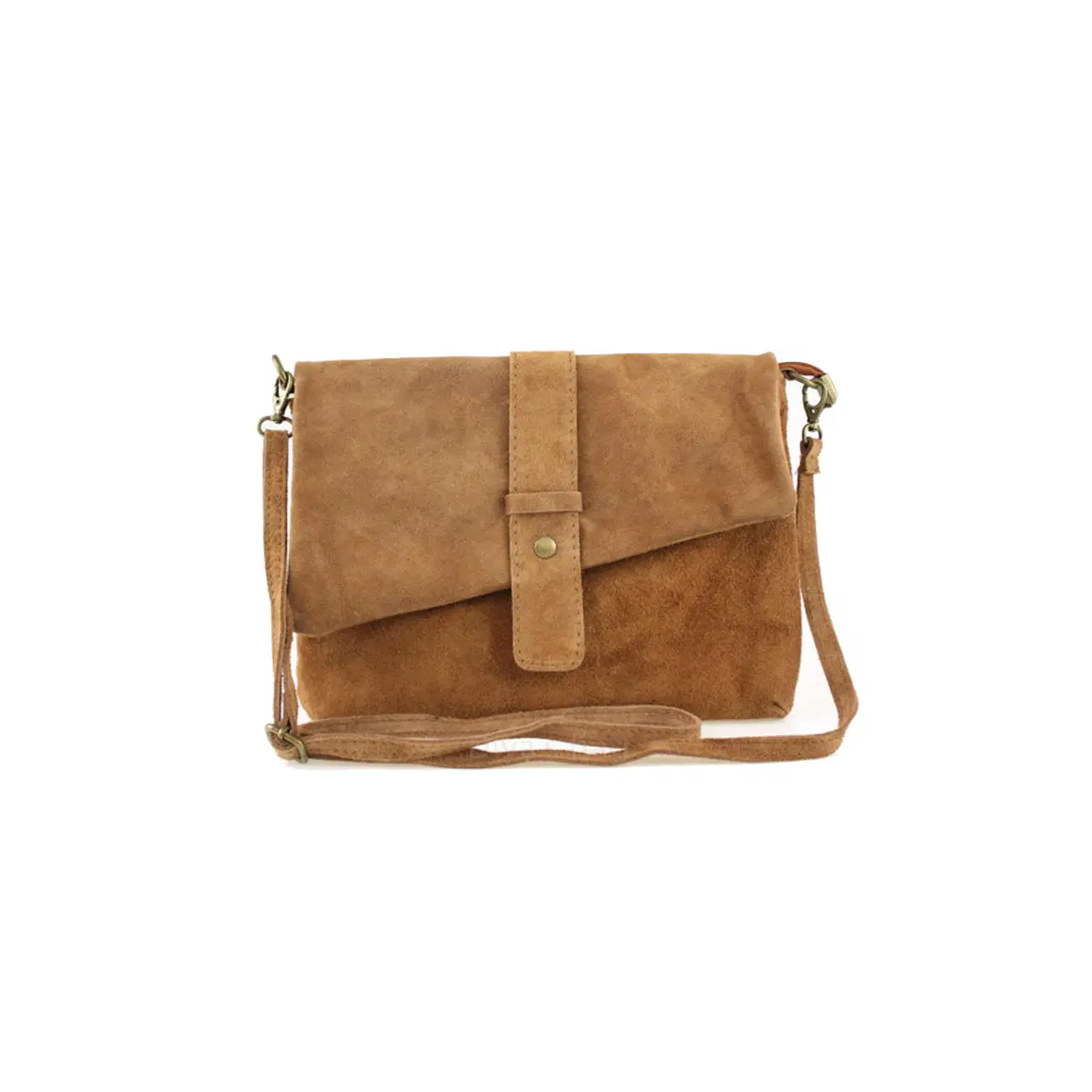 OBC Made in Italy DAMEN LEDER TASCHE Schultertasche Messenger Bag Wildleder Handtasche Umhängetasche Ledertasche Bodybag CrossBody CrossOver Günstig kaufen