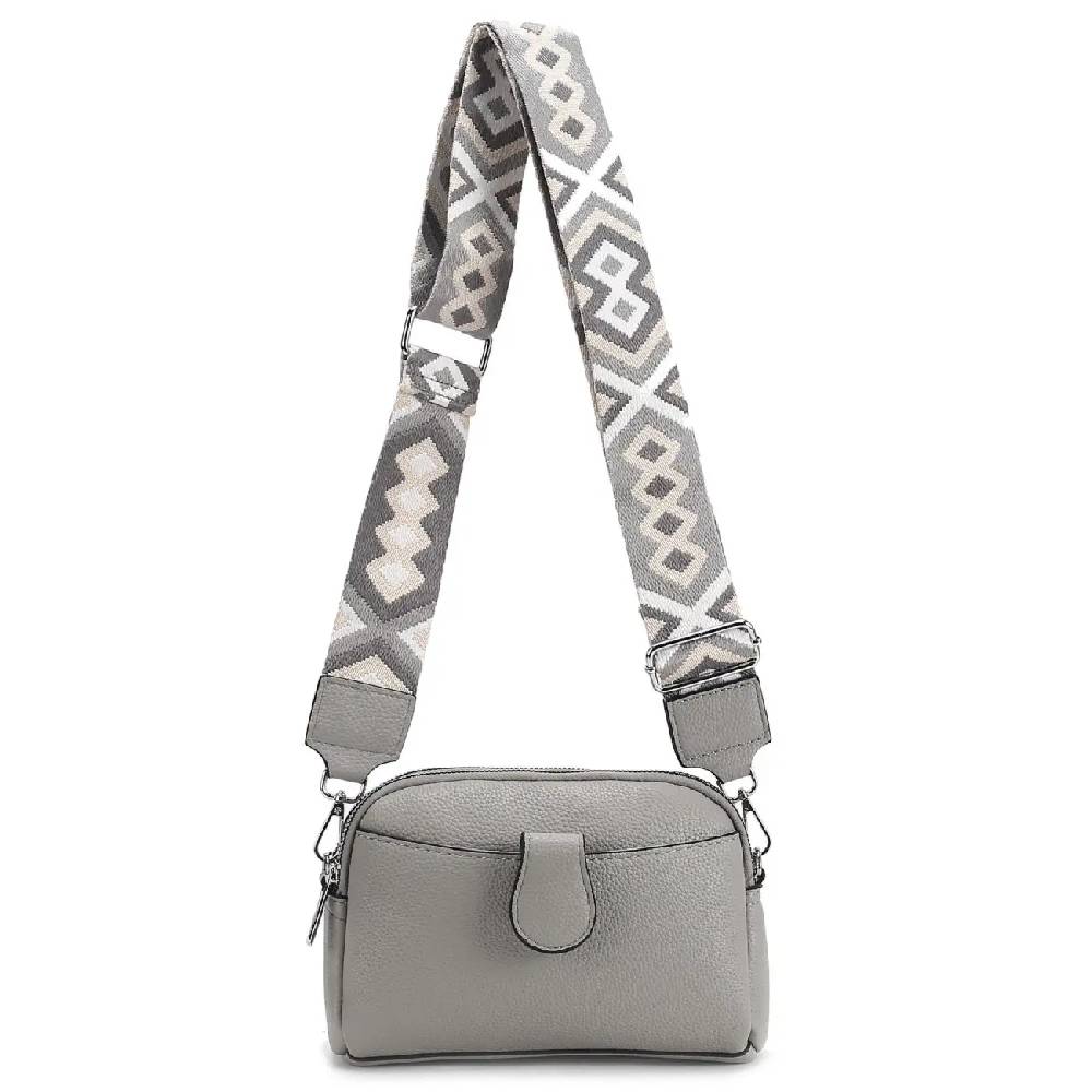 OBC Damen Tasche Crossbody Umhängetasche Bodybag Schultertasche Metallic Handytasche Crossover Kunstleder Handtasche Reise Begrenztes Angebot