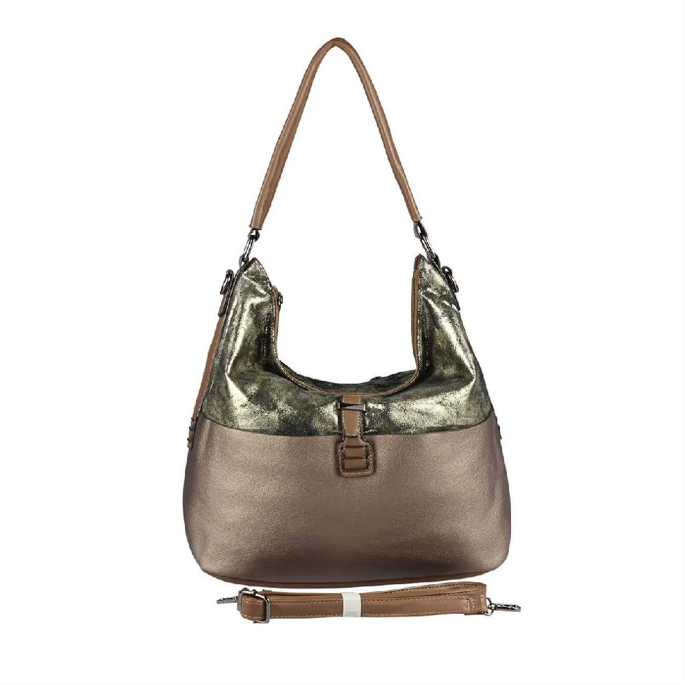 OBC DAMEN TASCHE HANDTASCHE Metallic Hobo Bag Henkeltasche Schultertasche Umhängetasche Hobo-Bag Beuteltasche SHOPPER Exklusivangebot