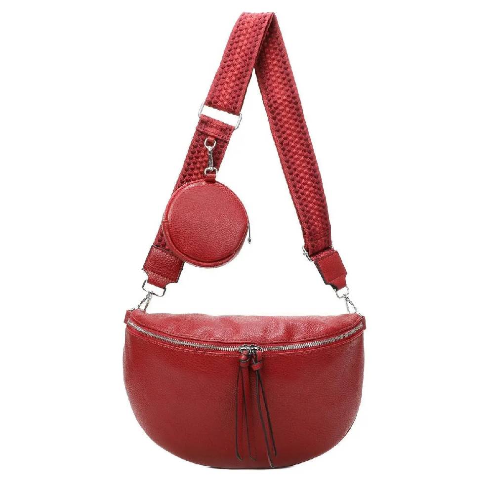 Damen Tasche Crossbody Schultertasche Gürteltasche Messenger-Tasche Hüfttasche Bauchtasche Umhängetasche Cross-Over Bodybag Handytasche Leder Optik Saisonschlussverkauf