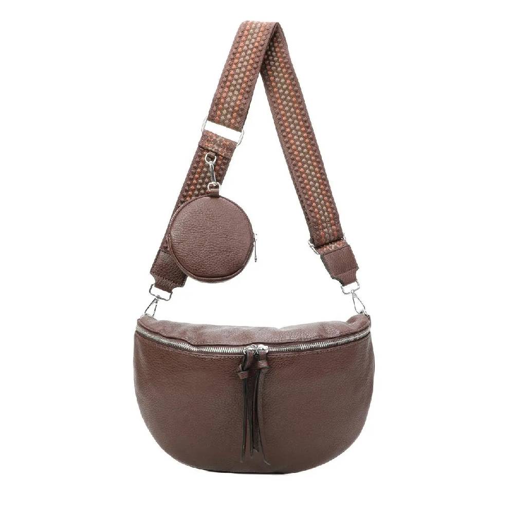 Damen Tasche Crossbody Schultertasche Gürteltasche Messenger-Tasche Hüfttasche Bauchtasche Umhängetasche Cross-Over Bodybag Handytasche Leder Optik Saisonschlussverkauf