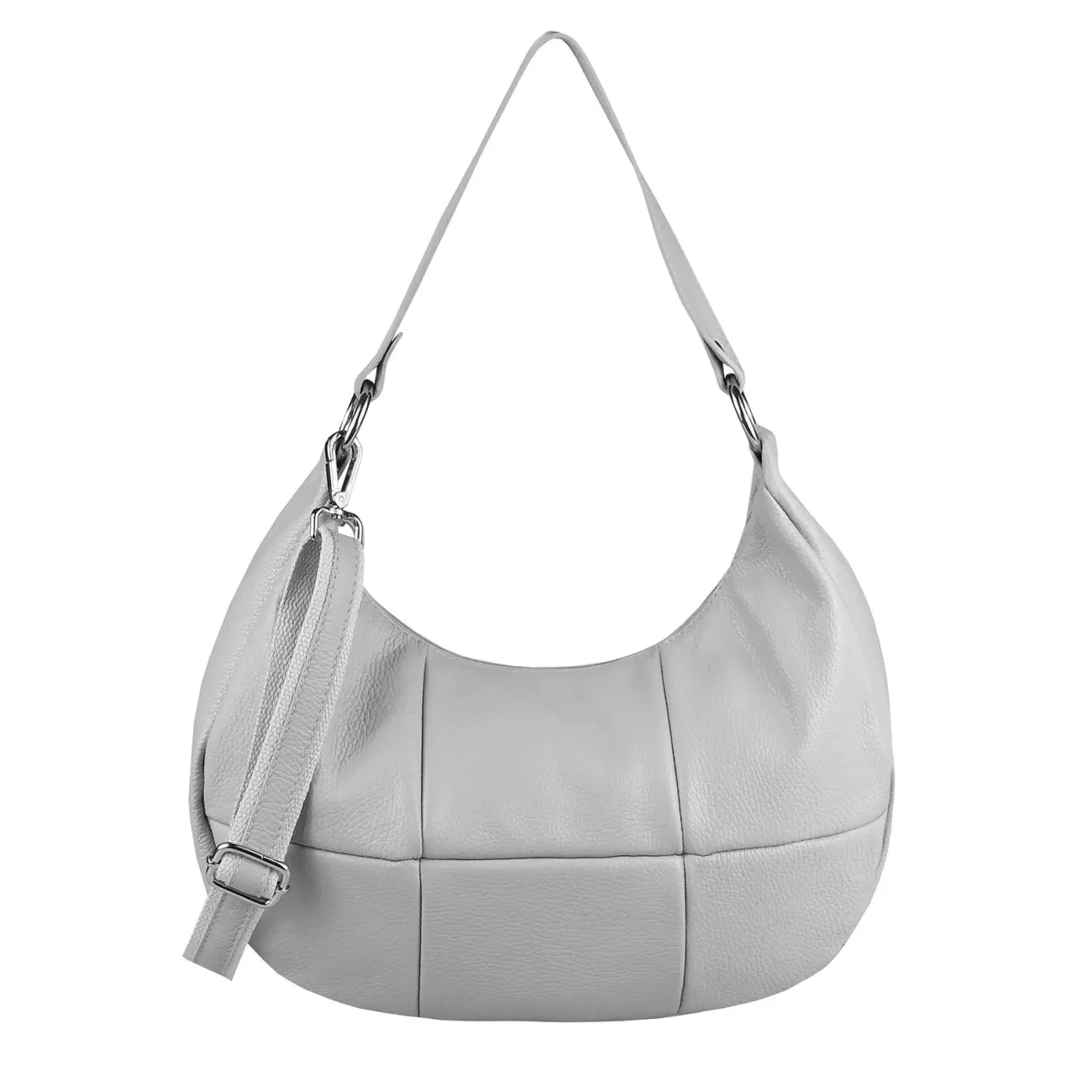 OBC Made in Italy Damen Leder Tasche Shopper Schultertasche Handtasche Umhängetasche Hobo Bag Ledertasche CrossBody City Bag Crossover Neueste Mode