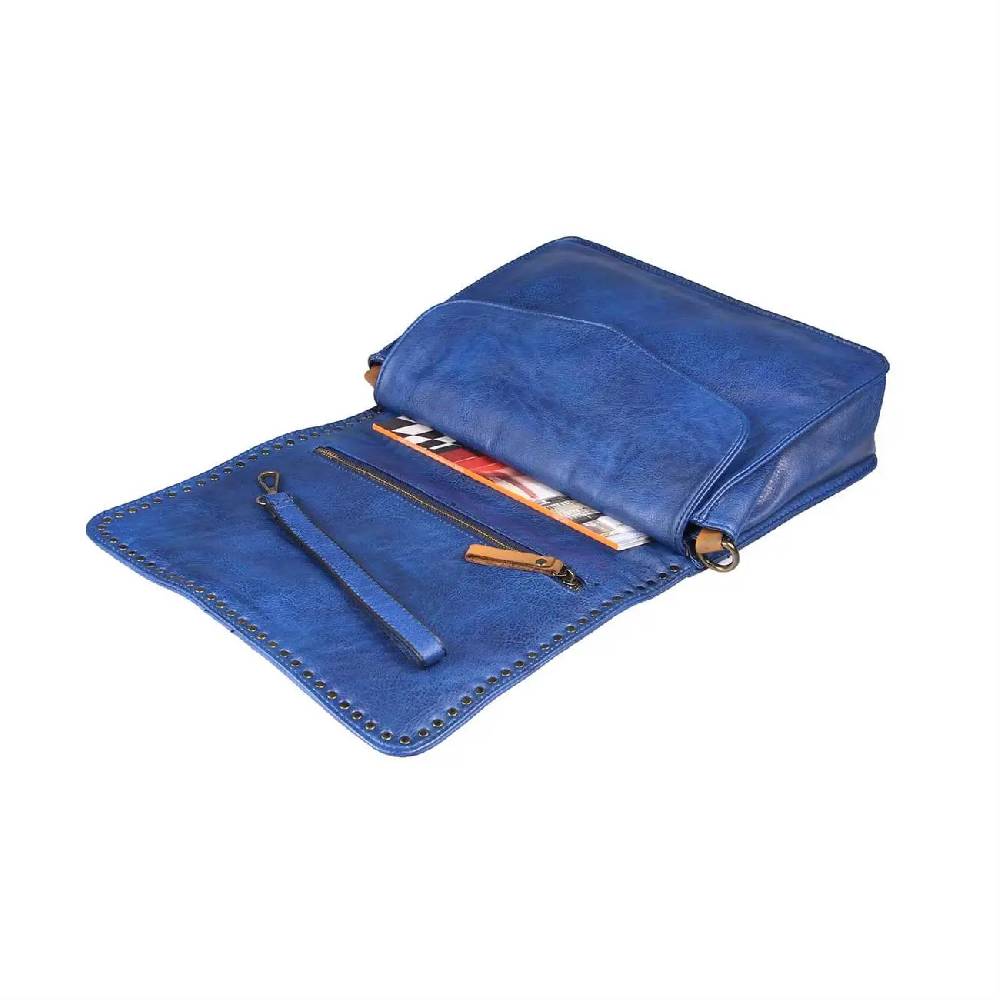 OBC DAMEN Flecht Nieten TASCHE Cross-Over Schultertasche Handtasche Umhängetasche Messenger Bag Leder Optik Neuheiten