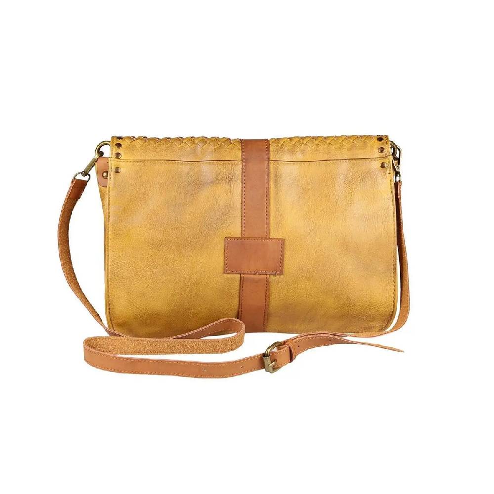 OBC DAMEN Flecht Nieten TASCHE Cross-Over Schultertasche Handtasche Umhängetasche Messenger Bag Leder Optik Neuheiten