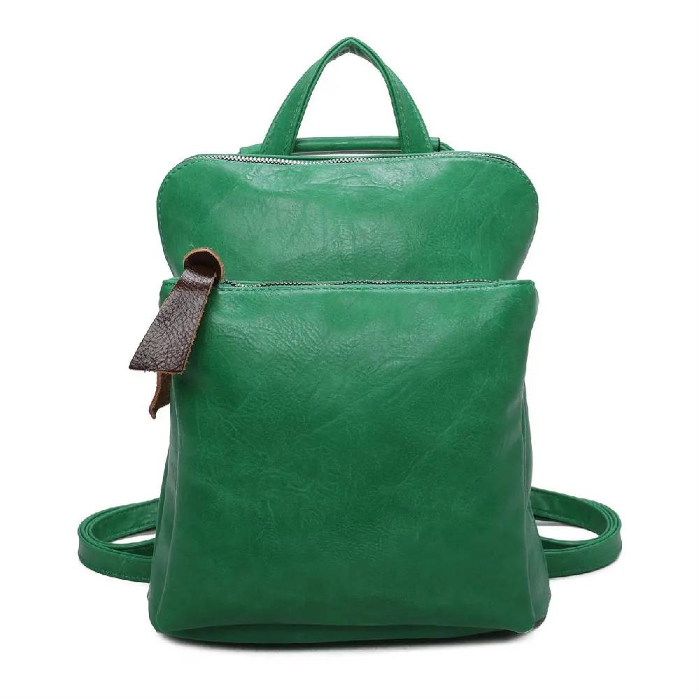 Damen Rucksack Tasche Crossbody Schultertasche Handtasche Messenger Umhängetasche Shopper Cross-Over Handgepäck Vintage Leder Optik Räumungsverkauf