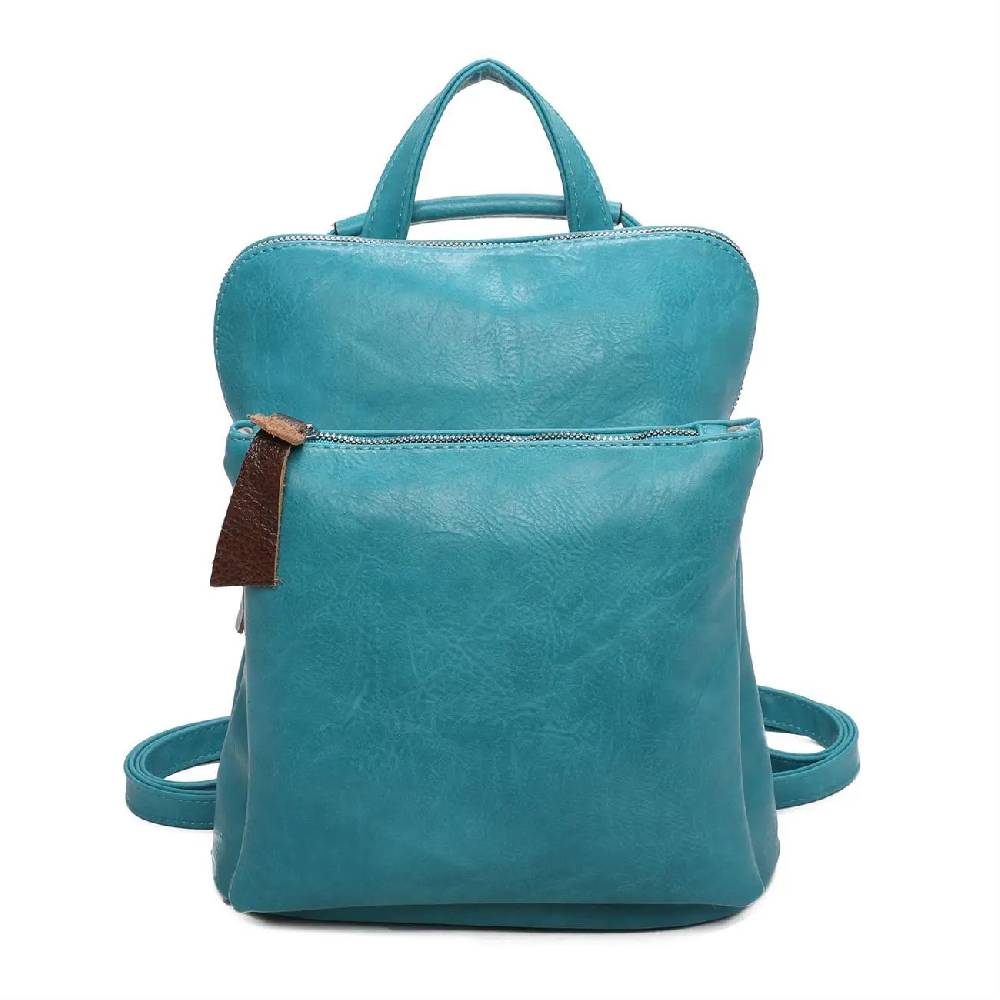Damen Rucksack Tasche Crossbody Schultertasche Handtasche Messenger Umhängetasche Shopper Cross-Over Handgepäck Vintage Leder Optik Räumungsverkauf