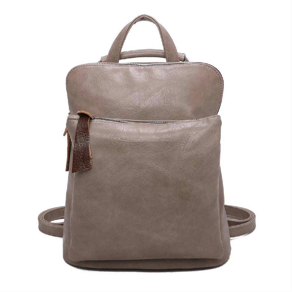 Damen Rucksack Tasche Crossbody Schultertasche Handtasche Messenger Umhängetasche Shopper Cross-Over Handgepäck Vintage Leder Optik Räumungsverkauf