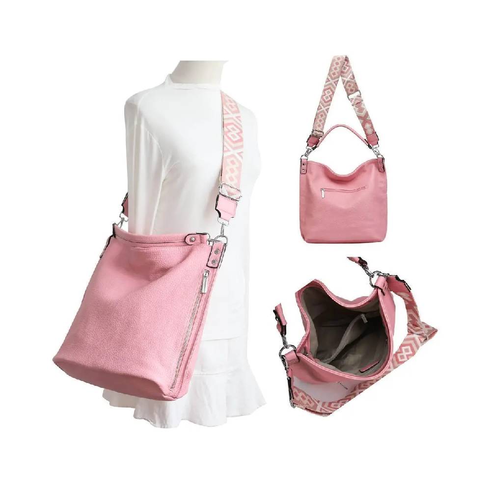 OBC XXL Damen Tasche mit 2 Gürtel Shopper Schultertasche Umhängetasche Hobo Bag Reisetasche Handtasche für Schule Freizeit Beuteltasche Urlaub Weekender Leder Optik VIP-Rabatte