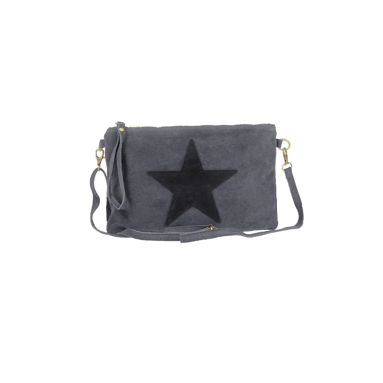 Ital. Stern Tasche Wildleder Ledertasche Schmucktasche Umhängetasche Clutch Borsetta Pochette Schultertasche CrossOver Abendtasche Wochenangebot