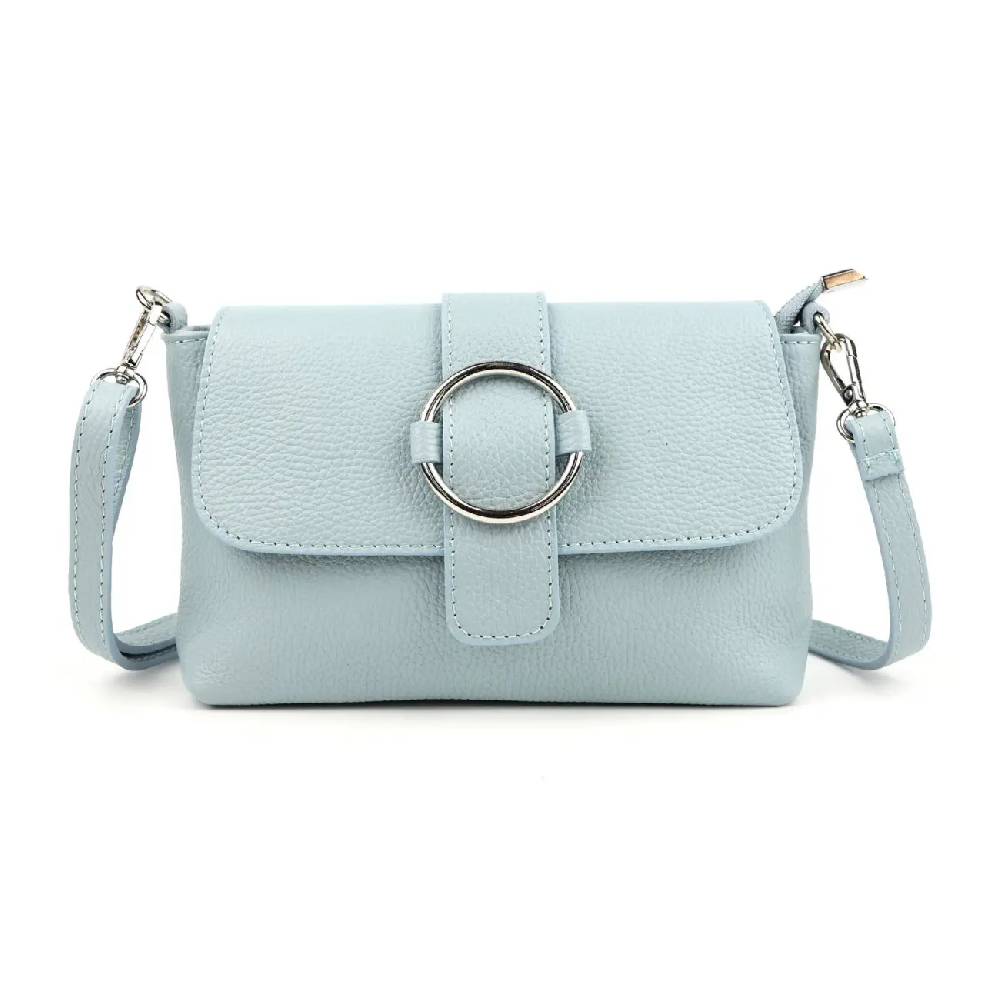 MADE in ITALY Damen LEDER TASCHE Umhängetasche Cross Over Body Messenger Bag Echtleder Ledertasche Schultertasche Brusttasche Hüfttasche Gürteltasche Clutch Abendtasche Kostenlose Rückgabe