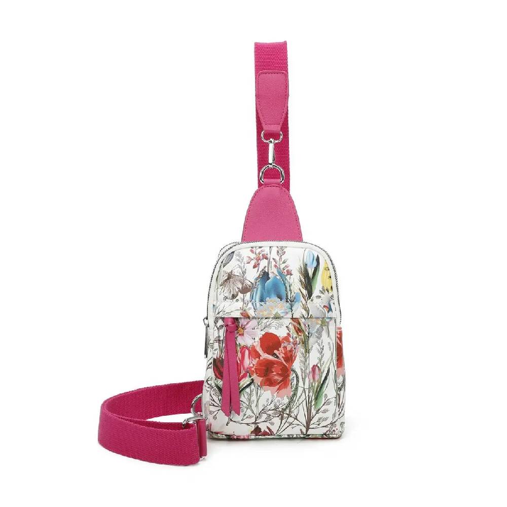 OBC Damen Blumen Bodybag Sling Tasche Rucksack Gürteltasche Crossbag Crossover Schultertasche Crossbody Brusttasche Smartphone-Umhängetasche Zeitbegrenzte Promotion