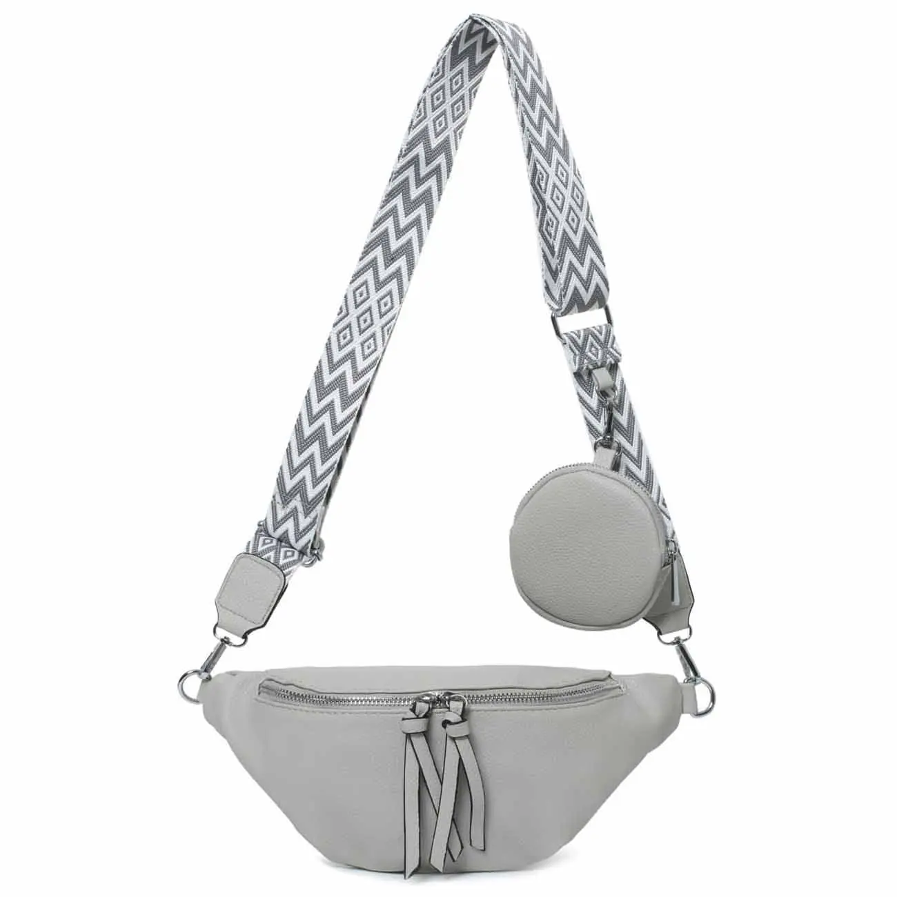 OBC Damen Tasche Brusttasche Crossbody Umhängetasche Handytasche Hüfttasche Cross-Over Bodybag Schultertasche Bauchtasche Gürteltasche Messenger-Tasche Leder Optik Vierteljährliche Förderung