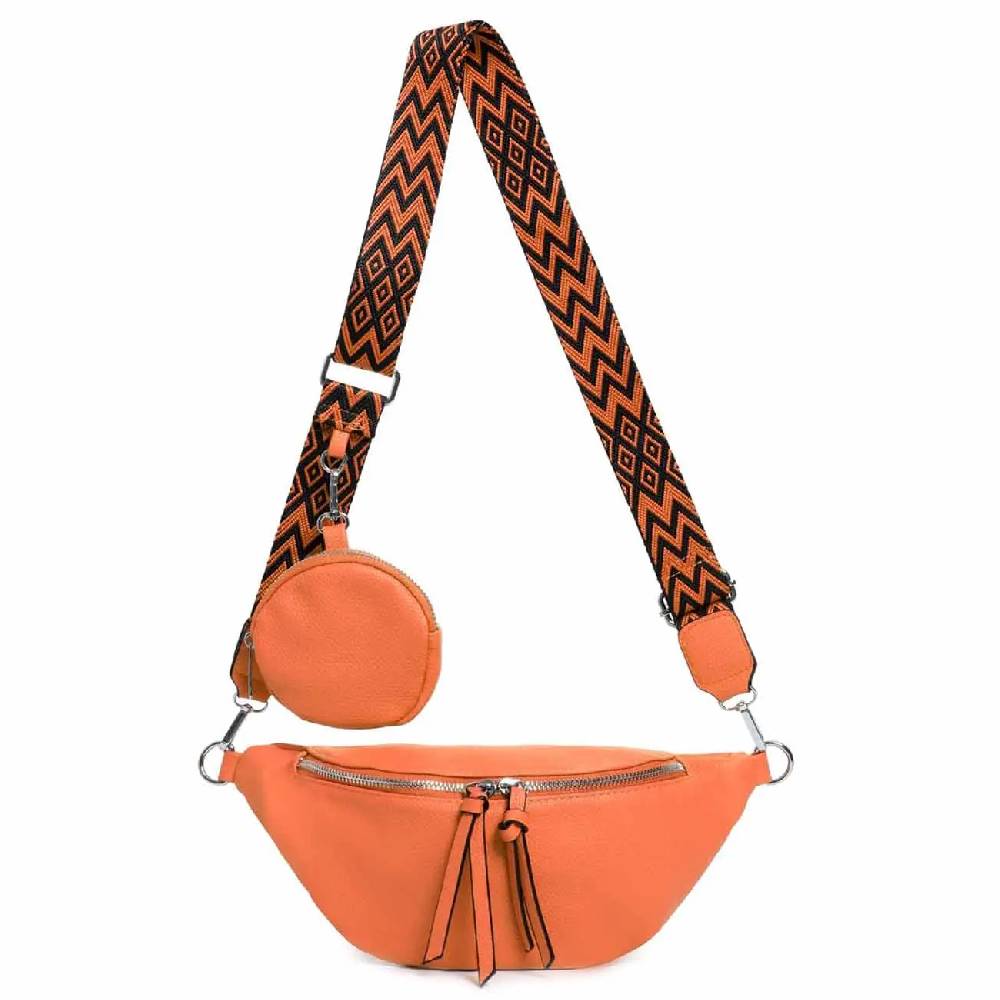 OBC Damen Tasche Brusttasche Crossbody Umhängetasche Handytasche Hüfttasche Cross-Over Bodybag Schultertasche Bauchtasche Gürteltasche Messenger-Tasche Leder Optik Vierteljährliche Förderung