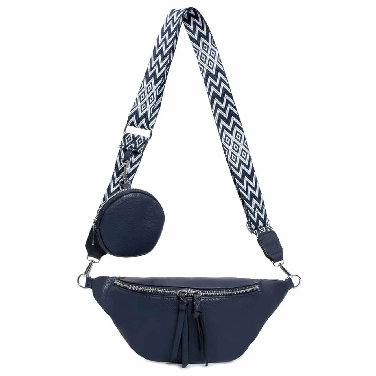 OBC Damen Tasche Brusttasche Crossbody Umhängetasche Handytasche Hüfttasche Cross-Over Bodybag Schultertasche Bauchtasche Gürteltasche Messenger-Tasche Leder Optik Vierteljährliche Förderung
