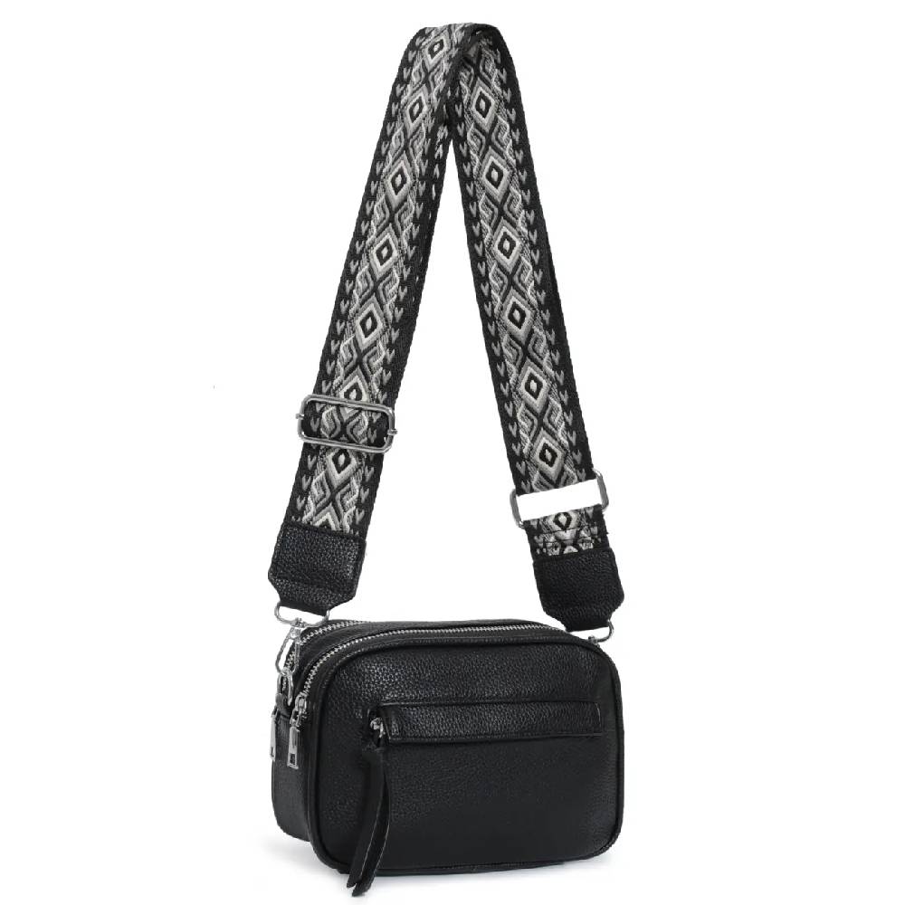 OBC Damen Tasche Crossbody Hüfttasche Brusttasche Umhängetasche Bodybag Cross Over Schultertasche Handytasche Gürteltasche Handtasche Freizeit Reise Leder Optik Discount Store für neue Produkte