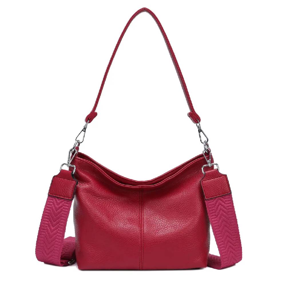 OBC Damen Tasche Shopper Brusttasche Hobo Bag Schultertasche Crossbody Umhängetasche Beuteltasche Handtasche Crossover BodyBag Leder Optik Super Rabatt