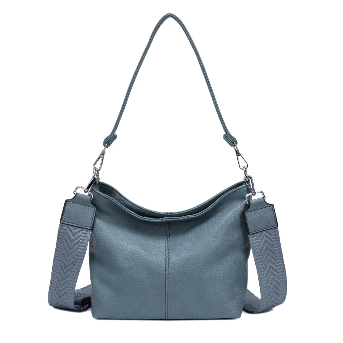 OBC Damen Tasche Shopper Brusttasche Hobo Bag Schultertasche Crossbody Umhängetasche Beuteltasche Handtasche Crossover BodyBag Leder Optik Super Rabatt