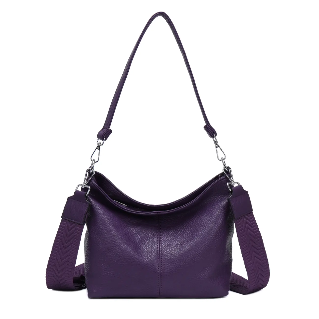 OBC Damen Tasche Shopper Brusttasche Hobo Bag Schultertasche Crossbody Umhängetasche Beuteltasche Handtasche Crossover BodyBag Leder Optik Super Rabatt