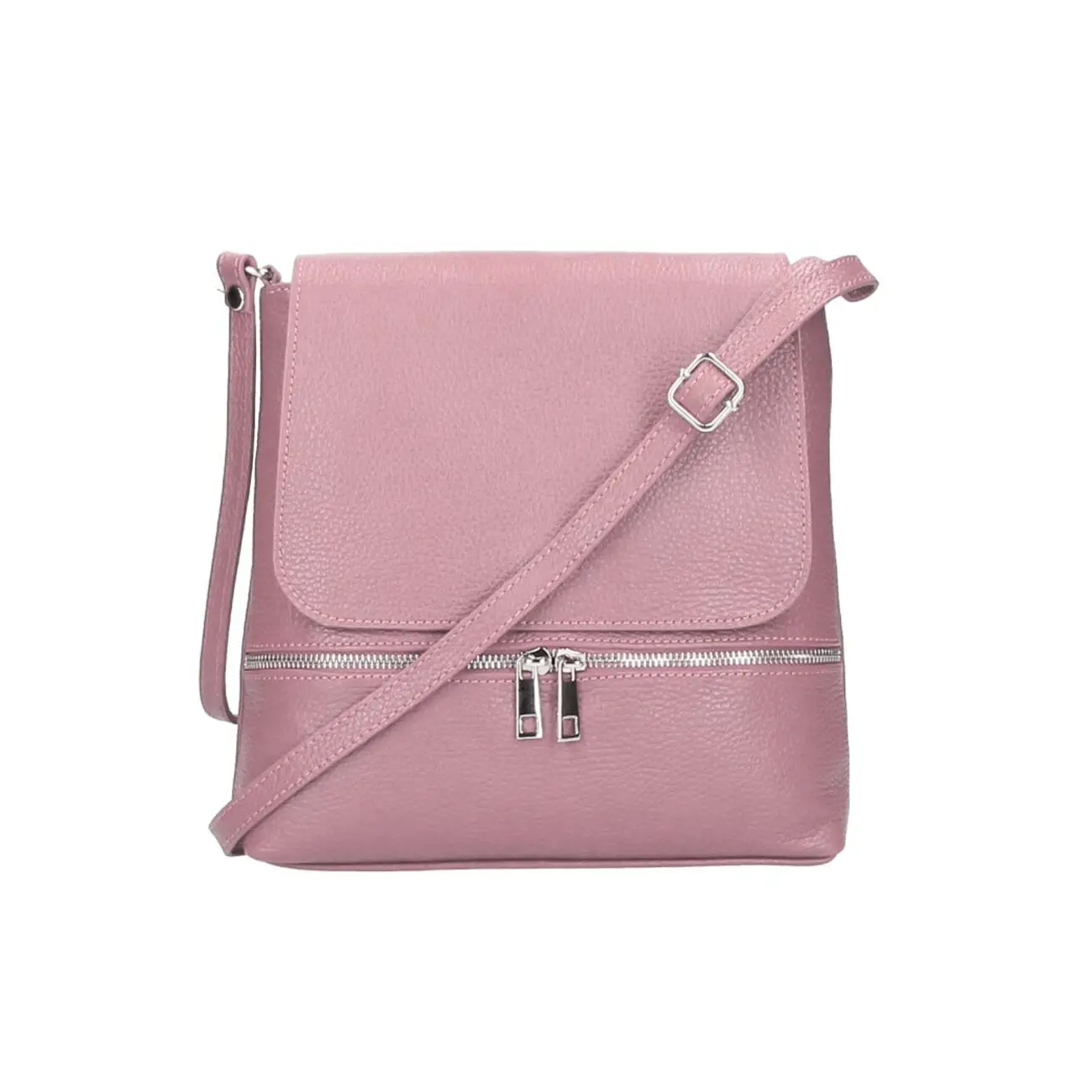 OBC Made in Italy DAMEN LEDER TASCHE Messenger Crossbody Handtasche Schultertasche CrossOver Umhängetasche Shopper Damentasche Überschlagtasche Tablettasche bis ca. 7-9 Zoll Begrenzt auf 3 Tage