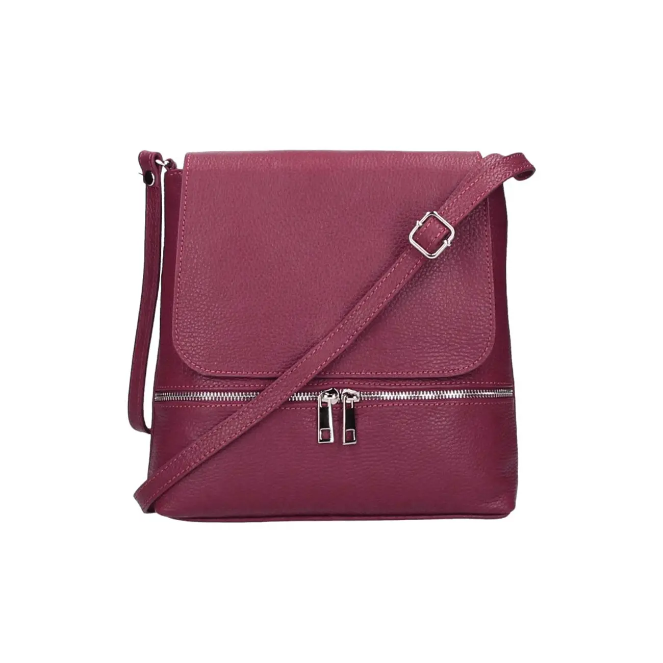 OBC Made in Italy DAMEN LEDER TASCHE Messenger Crossbody Handtasche Schultertasche CrossOver Umhängetasche Shopper Damentasche Überschlagtasche Tablettasche bis ca. 7-9 Zoll Begrenzt auf 3 Tage