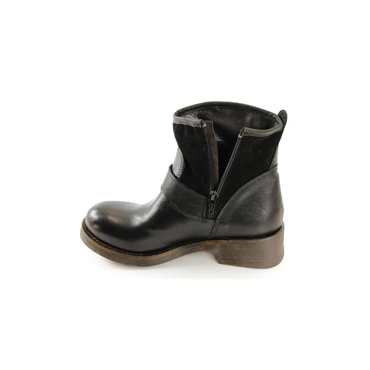 Ovye by Cristina Lucchi echt Leder Stiefel Stiefeletten Schuhe Ankle Boots Biker zollfrei